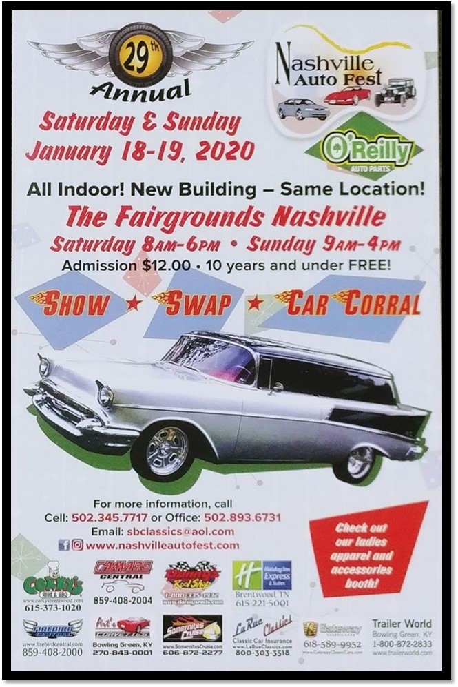 29th Nashville Auto Fest Honk, Rattle & Roll Touring Region