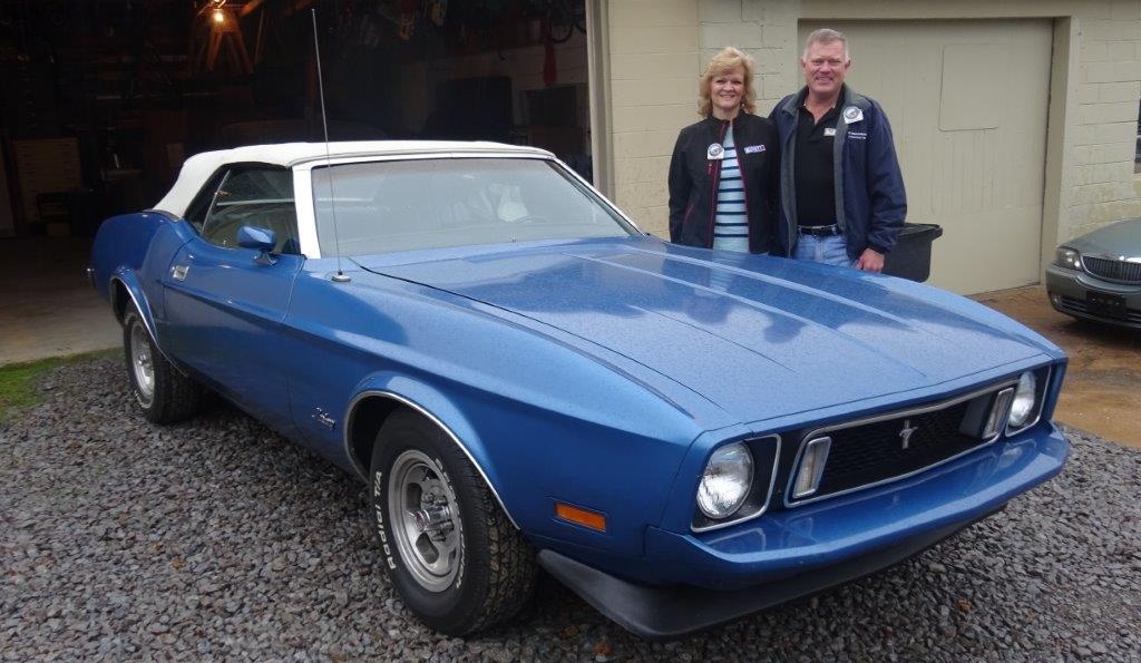 1973 Ford Mustang: Mike and Jennifer Barrett - Honk, Rattle & Roll Touring  Region